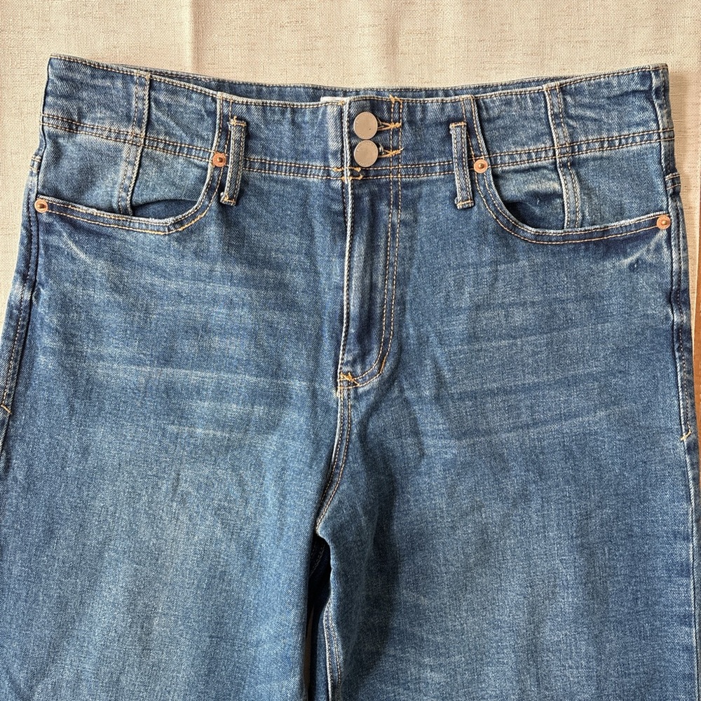 Dear John Blue Denim Wide Leg Jeans Size 31 - Picture 4 of 6